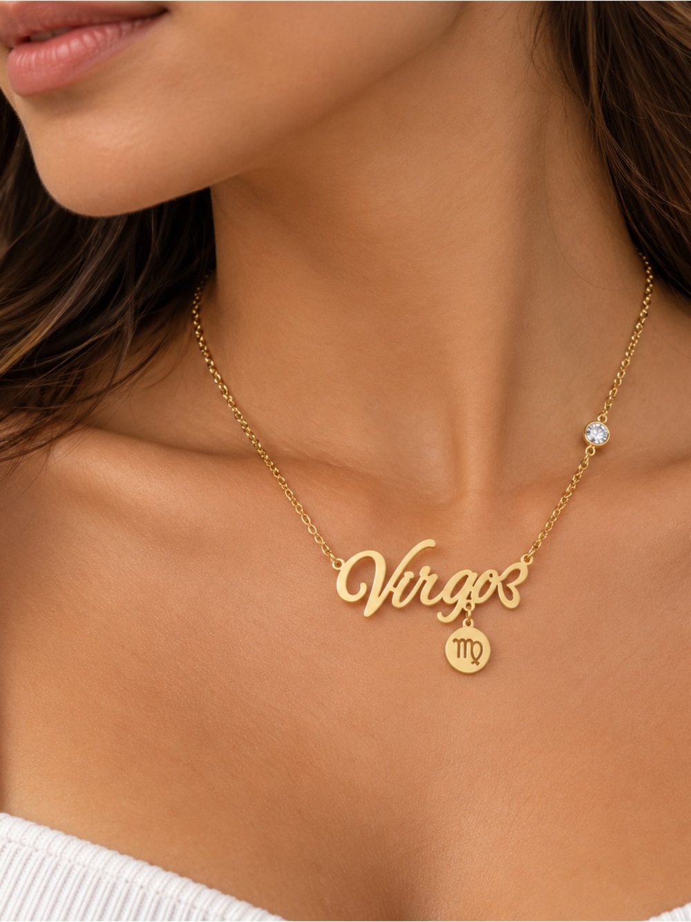 Zodiac Sign Necklace • Virgo